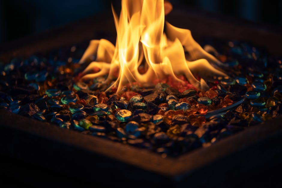 Rectangular Fire Pit Table — photo by 