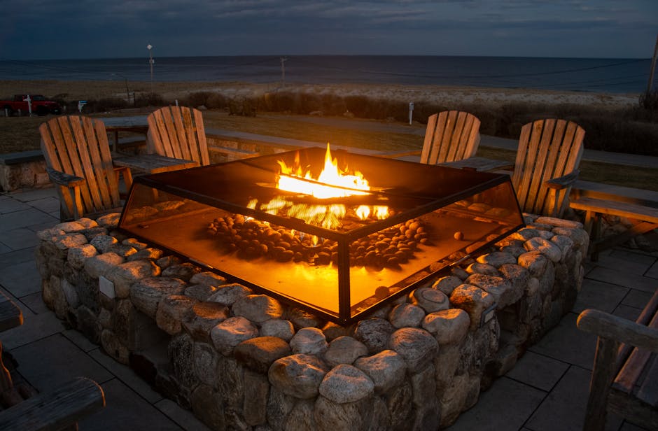 Rectangular Fire Pit Table , photo by 