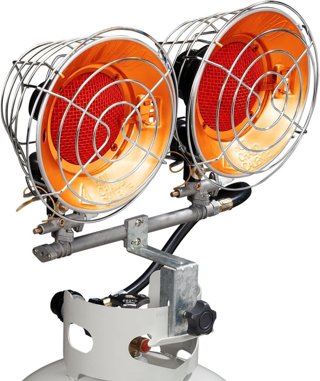 Avenger FBDTP30 Infrared Tank Top Outdoor Heater, Double Burner, 30,000 BTU