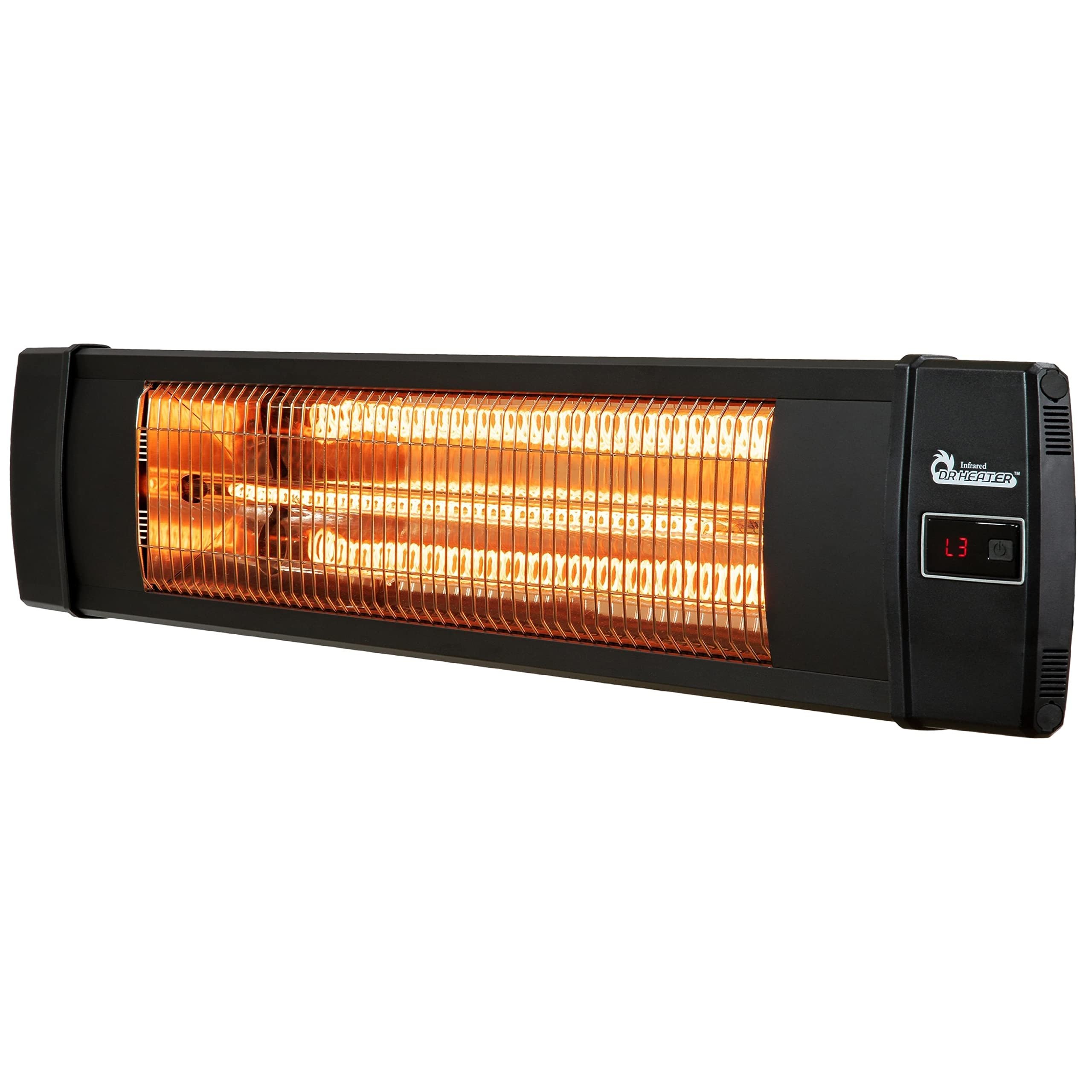 DR. INFRARED HEATER Portable Infrared Outdoor Space Heater, Black