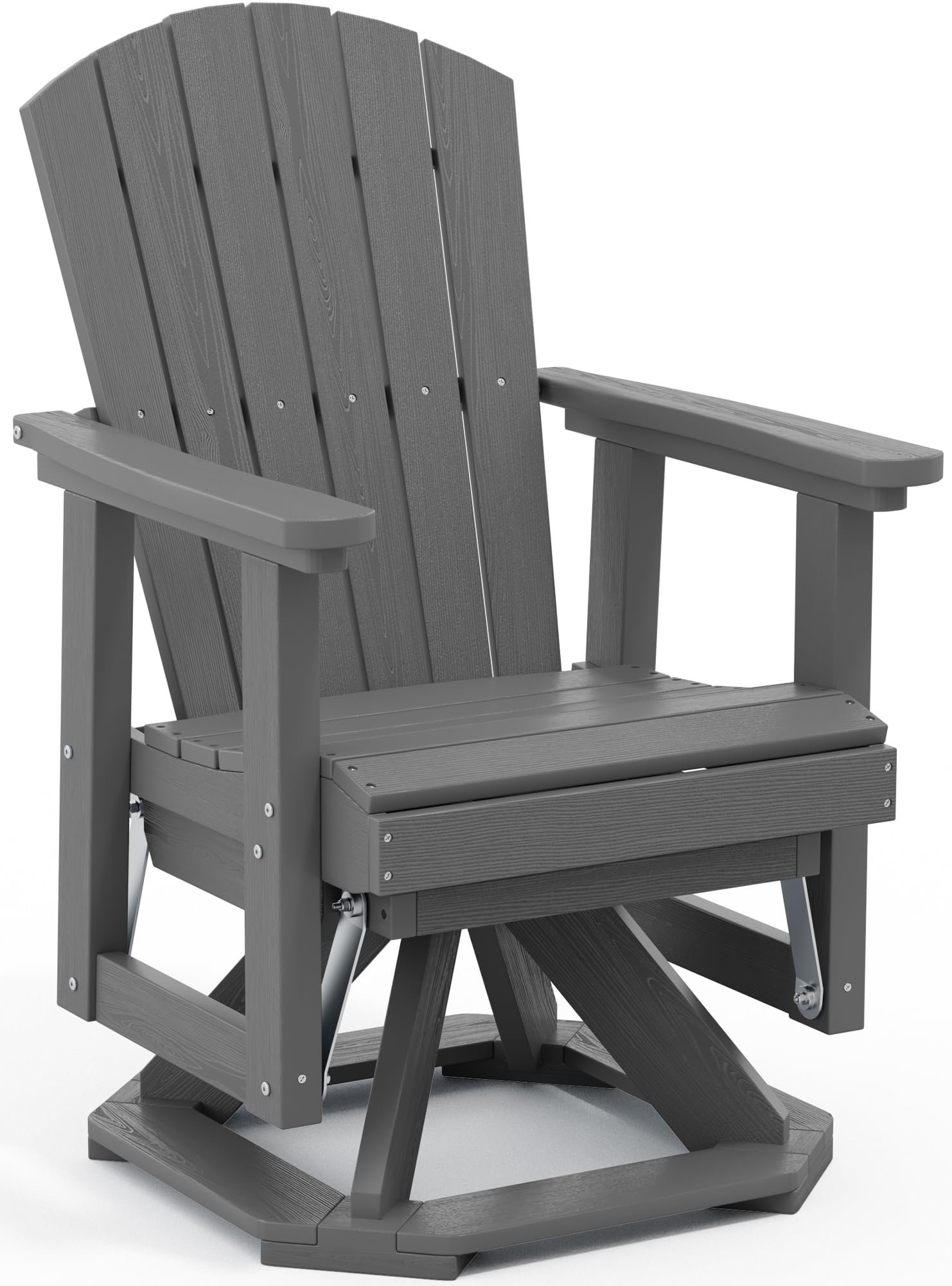 SERWALL Adirondack Swivel Glider Chair, HDPE All-Weather